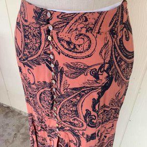 Free People Boho Long Skirt